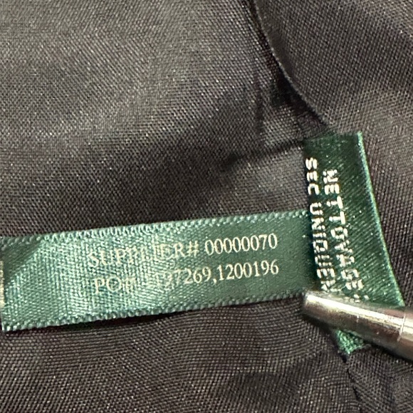 Ralph Lauren Crown Crest Black Blazer Women’s Size 6P Cotton Stretch Blend - Picture 5 of 11